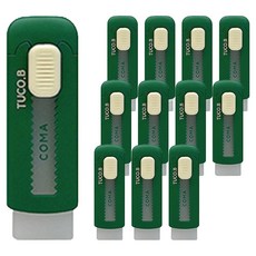 TUCO.B 彗形滑塊橡皮擦 TC-E02, 深綠色, 12個