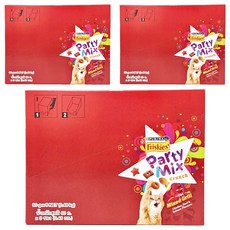 Friskies 喜躍 Party Mix 香酥餅 60g/包, 海洋鮮味, 炙燒烤肉, 經典原味, 雞肉派對, 繽紛起司, 480g, 3盒