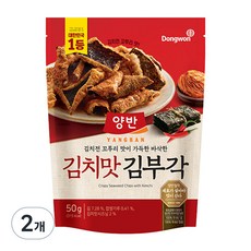 양반 김치맛 김부각, 50g, 2개