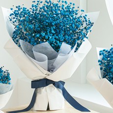 COCODOR 珂珂朵爾 永不凋謝鮮花 永生滿天星花束 大尺寸, 藍色