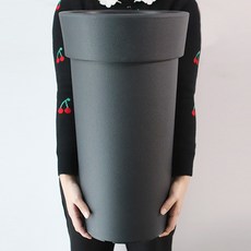 MORIANN Unique 圓形 3053 花盆, 黑色, 1個