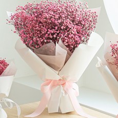 COCODOR 珂珂朵爾 永不凋謝鮮花 永生滿天星花束 大尺寸, 嬰兒粉