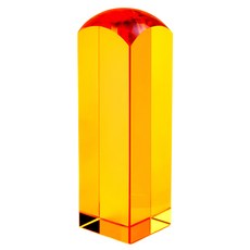 紅運當家 特優級 招財開運 黃水晶印章印材 方型 1.5 x 1.5 x 6cm, 1個