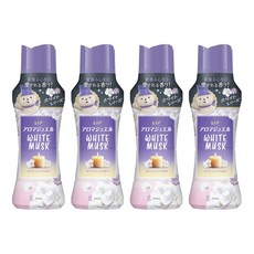 Lenor 蘭諾 日本原裝進口 衣物芳香豆 白麝香, 420ml, 4瓶