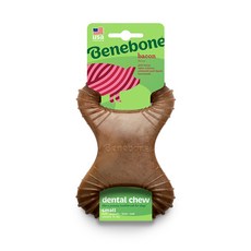 Benebone 班尼狗 潔牙骨咀嚼玩具 培根, 單一顏色, 1個