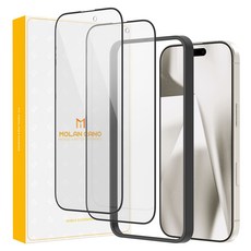 모란카노 파비스 풀커버 강화유리 휴대폰 액정보호필름 2p 세트, 1세트