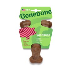 Benebone 叉骨培根味狗牙玩具 SM, 單色, 1個