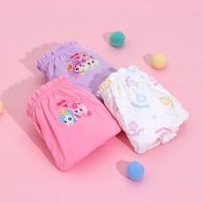 프리미에팜 여아용 캐치티니핑 순면 삼각팬티 2호 3종 세트