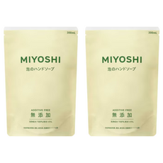 MIYOSHI 玉之肌 無添加泡沫洗手乳補充包, 300ml, 2包