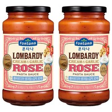 폰타나 롬바르디아 생크림 앤 갈릭 로제 파스타소스, 600g, 2개