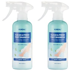 KUNDAL 昆黛爾 清新足部清潔露 草本薄荷香, 2個, 1入