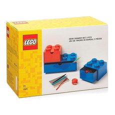 LEGO 樂高 桌上型抽屜收納箱組, 顏色隨機, 1組