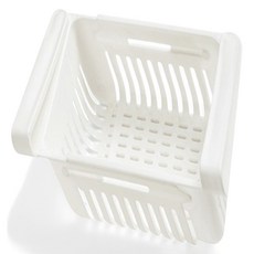 Shopping153 冰箱收納層架籃, 1個, 01 白色