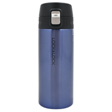 LocknLock 樂扣樂扣 輕盈彈跳不鏽鋼保溫瓶 LHC3219SPG, 寶石藍, 400ml, 1個