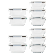 모던하우스 스팀홀 밀폐용기 세트, 2세트, 320ml (3P) + 520ml (2P)