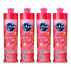 Kao 花王 Cucute 珂珂透 高效濃縮洗碗精 葡萄柚, 220ml, 4個