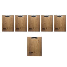 希望文件 MDF A4板夾, 深木色, 6入