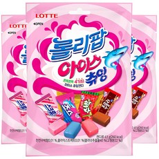 롯데롤리팝 아이스츄잉 캔디, 63g, 3개