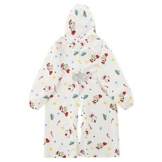 ULTRAMAN 超人力霸王 愛北鼻 親子同款防水雨衣 加厚款, 附同款收納袋, 白底奧特曼, XL