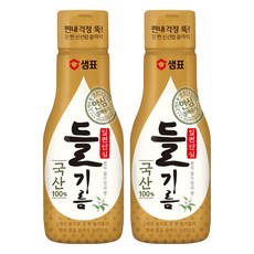 샘표 일편단심 국산 들기름, 200ml, 2개