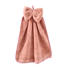 WARM HOUSE DECOR 暖&和家居 珊瑚絨擦手巾 粉色, 4個裝, 1組