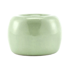 WARM HOUSE DECOR 暖&和家居 陶瓷牙刷架，浴室洗漱台適用，尺寸3x4cm, 綠色, 1組