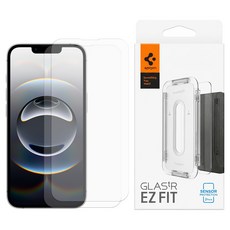 Spigen Glas tR Slim易貼強化玻璃保護貼 2片入, 1組