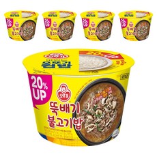 오뚜기 뚝배기 불고기밥 컵밥, 320g, 5개