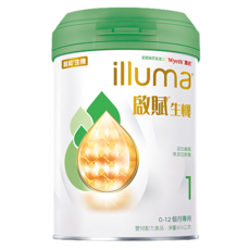 Wyeth 惠氏 illuma 啟賦生機嬰兒配方奶粉 1號, 0-12個月, 800g, 1罐
