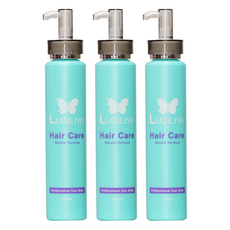 LUDILIYA 綠迪麗雅 捲度曲線塑型乳 捲捲乳, 頭髮保濕 亮麗造型 持久捲曲 蓬鬆自然 輕盈不黏膩 造型同時護髮, 300ml, 3瓶