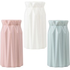 DECO TREE 粉彩塑膠居家裝飾花瓶 3件組, 混和色