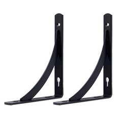 E.T.SHOP 半月形置物架 小型套組, 黑色, 2個