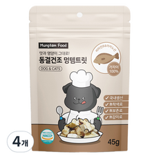 멍템 반려동물 동결건조 트릿, 가자미, 45g, 4개