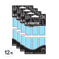 쁘띠팬시 보호필름 견출지 20-F219, 빨강, 12개