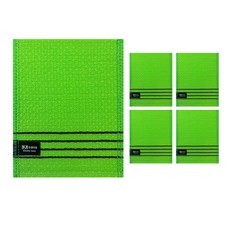 송월타월 다이아몬드 때밀이 50, 연두, 5개입, 1세트