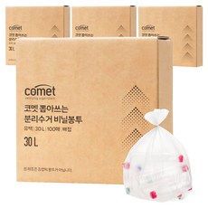 코멧 뽑아쓰는 분리수거 배접 비닐봉투, 400개, 30L