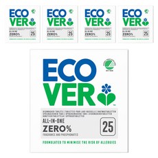 ecover 宜珂 洗碗機專用洗碗錠 Set 25顆, 無添加低敏, 820g, 5盒