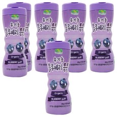 OrganicStory 유아용 유기농 블루베리통통 과자, 블루베리, 40g, 6개