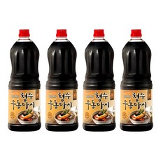 청수식품 우동다시 소스, 1.8L, 4개