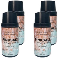 韓國 LINDSAY re:natural系列 粉紅鹽軟膜粉 300g (保濕 亮白 面膜), 1入, 4罐