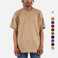 샤카웨어 남성용 통기성 맥스 헤비웨이트 반팔 티셔츠 213g