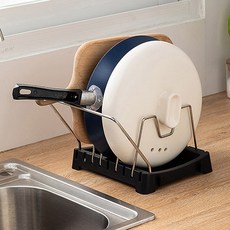 MONACO OLIVE 鍋具收納架, 黑色的, 一層