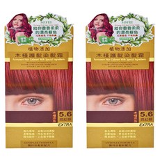 SOFEI 舒妃 木槿護髮染髮霜, 5.6 亮紅棕, 2組
