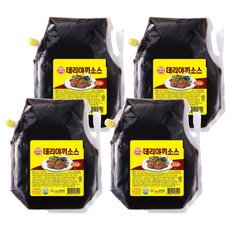 오뚜기 데리야끼소스 스파우트팩, 2kg, 4개