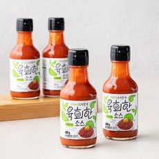 광양매실로 맛을 낸 육회한 소스 매콤한맛, 4개, 180g