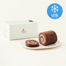 한스케익 초코 생크림 롤 (냉동) + 쇼핑백, 380g, 1개