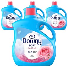 다우니 섬유유연제 에이프릴 프레쉬 본품, 3.29L, 4개