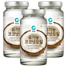 청정원 유기농 코코넛오일, 545ml, 500g, 3개