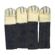 貓掌椅腳套 桌腳套 椅套 Set 20個, 加厚針織耐磨防滑, 黑色, 1組, 3.5 x 10cm