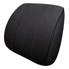 Reddot 紅點生活 新型汽車皮革記憶腰靠墊, 黑色, 1個